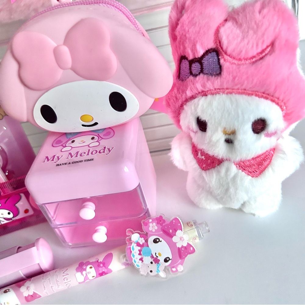 💝(MY324) My Melody Adorable 10-Piece Pencil Case Mini Bundle! - Picture 5 of 9